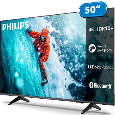 Smart TV 50PUG7300/78 4K UHD Titan OS 50 Polegadas Philips