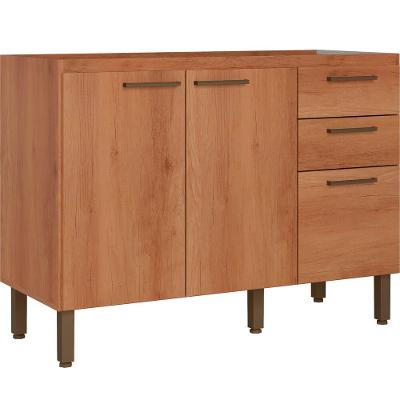 Balcão Princess de 120cm com 2 Portas e 3 Gavetas THB