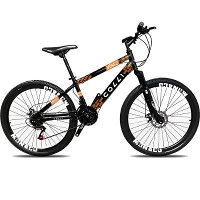 Bicicleta Colli Mônaco Aro 26 Freio a disco Quadro 13,5 Preto com Laranja