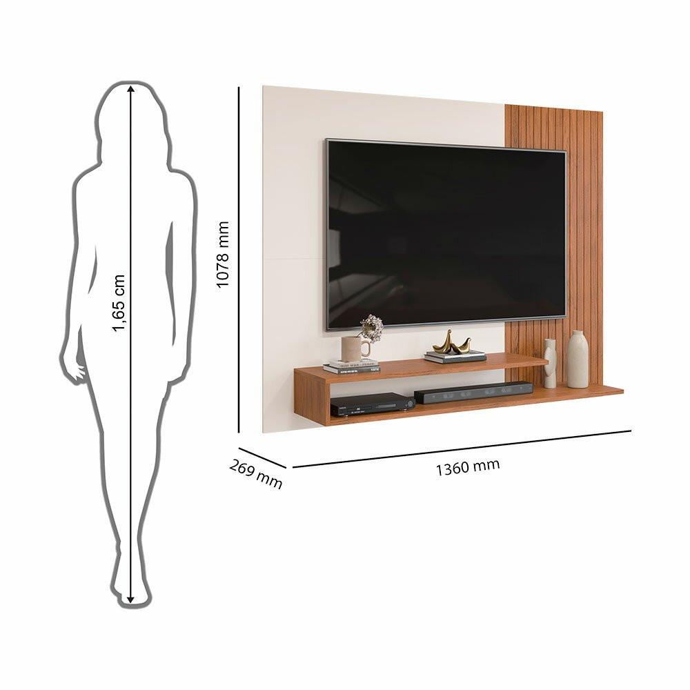 Painel para TV até 50 DJ Móveis Nando 1 Nicho - 9