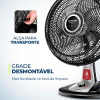 Ventilador de Mesa 40cm Mondial VTX-40-8P-RL Turbo 8 Pas Repelente Liquido - 6