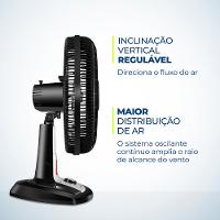 Ventilador de Mesa 40cm Mondial VTX-40-8P-RL Turbo 8 Pas Repelente Liquido - 8