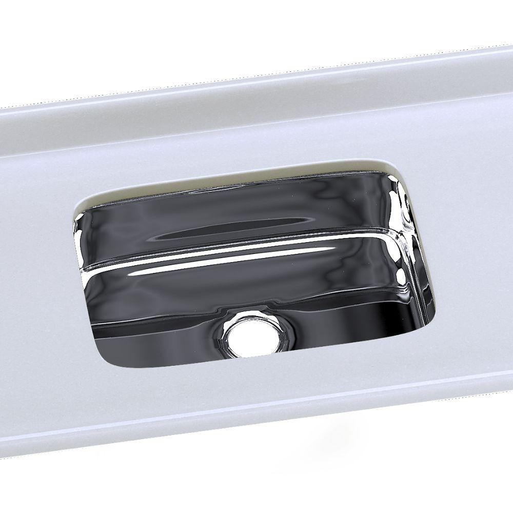 Tampo para Pia de Cozinha Rorato Mármore Sintético com Cuba em Inox 150x55cm - 3