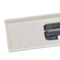 Tampo para Pia de Cozinha Rorato Mármore Sintético com Cuba em Inox 150x55cm - 2