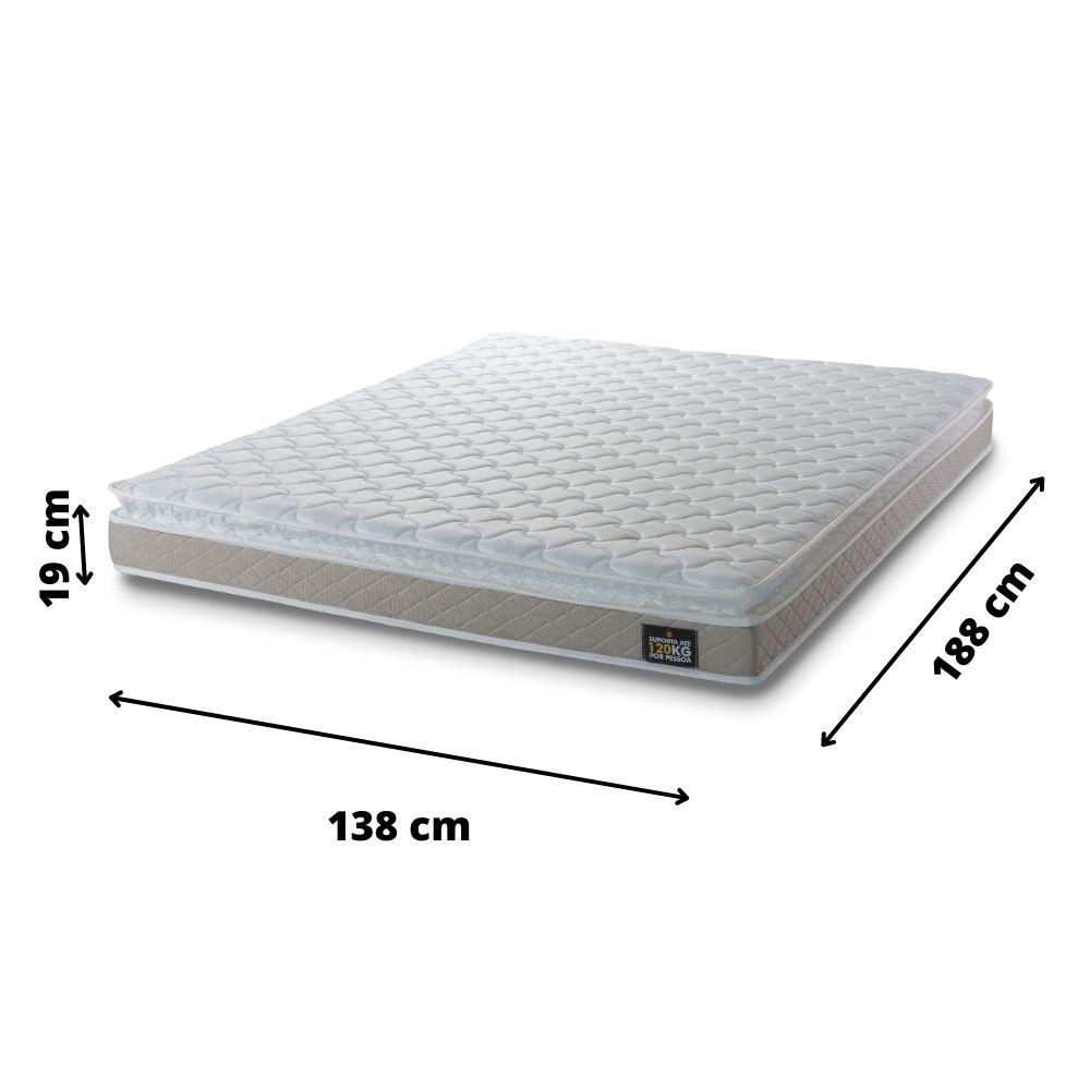Colchão Casal De Espuma D33 Hellen Premiun One Face 1,38x1,88x19 - 4