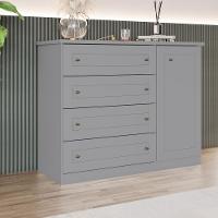 Cômoda Americana 4 Gavetas 1 Porta Henn - 1