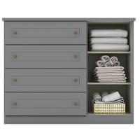 Cômoda Americana 4 Gavetas 1 Porta Henn - 3