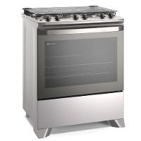 Fogão 5 bocas Electrolux Efficient com Mesa Inox PerfectCook e VaporBake (FE5IC)