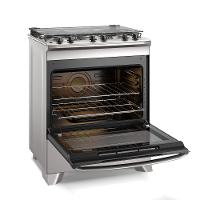 Fogão 5 bocas Electrolux Efficient com Mesa Inox PerfectCook e VaporBake (FE5IC) - 5