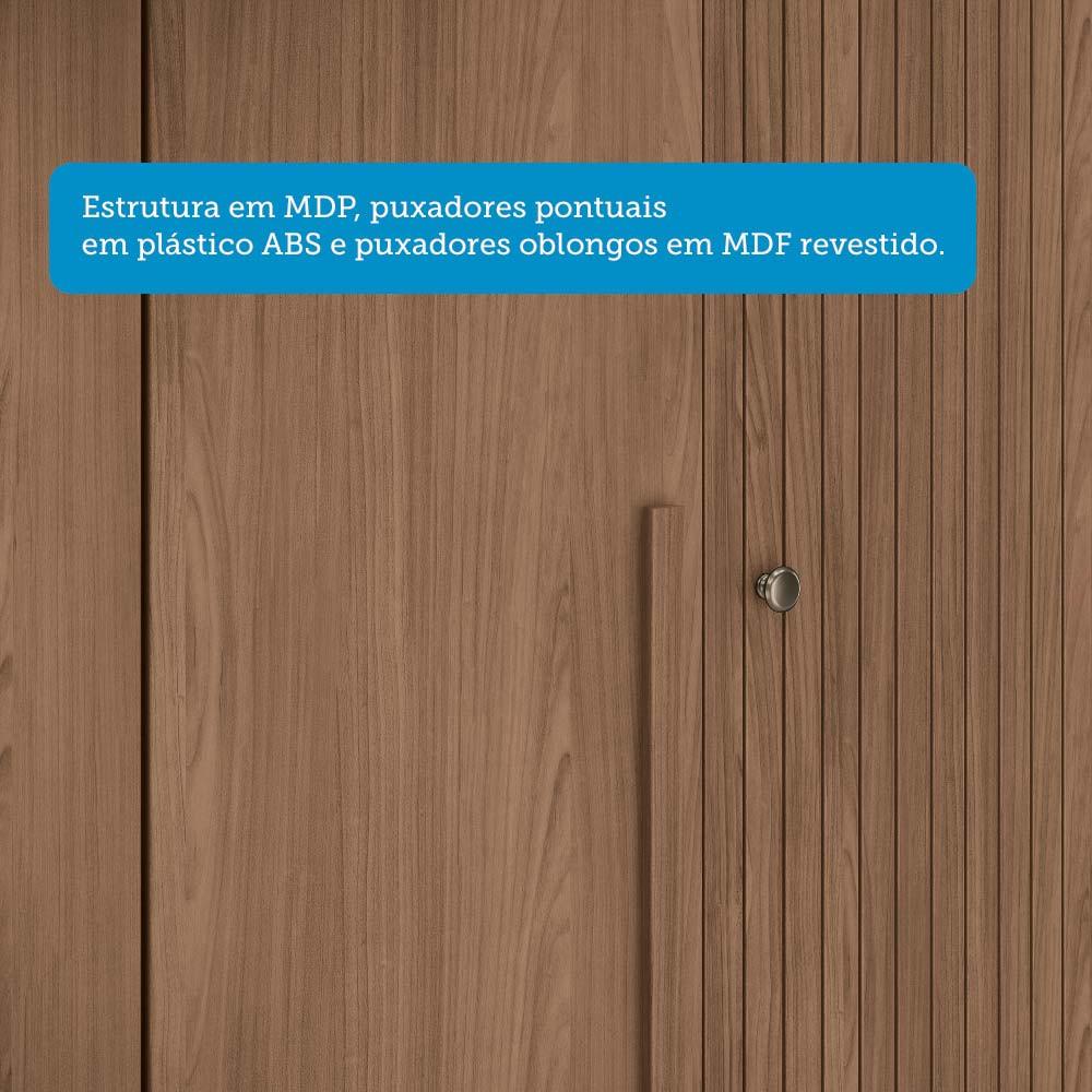 Guarda Roupa Solteiro 4 Portas Flex Buriti Santos Andirá - 5