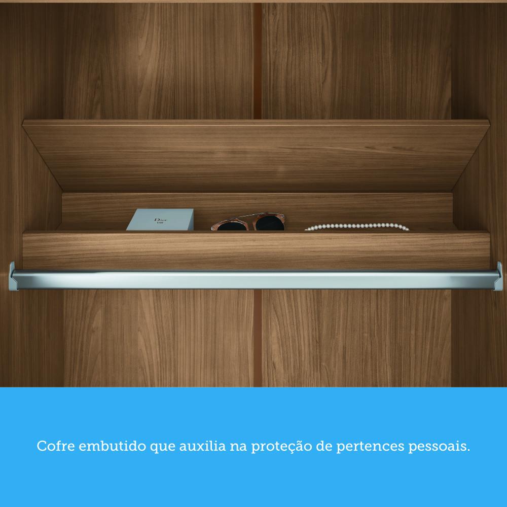 Guarda Roupa Solteiro 4 Portas Flex Buriti Santos Andirá - 8