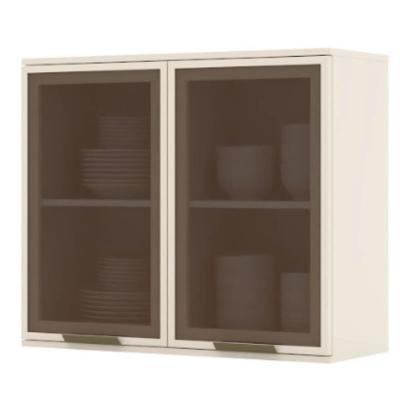 Armário Henn 2 Portas Vidro 80 cm C55-23