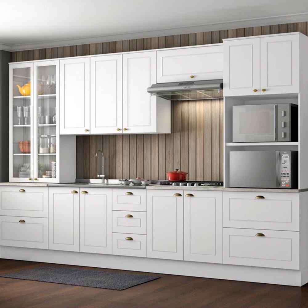 Balcão 2 Portas Clássico Americana 120 cm sem Tampo Henn C353-05 - 2