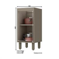 Balcão Henn Connect Sem Tampo 1 Porta 35cm - 3