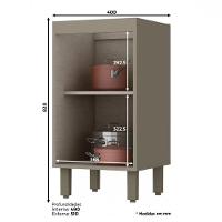 Balcão Henn Connect Sem Tampo 1 Porta 40 cm - 3