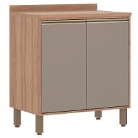 Balcão Luciane Yara 80 cm 2 Portas com Tampo 1302/199 - 1