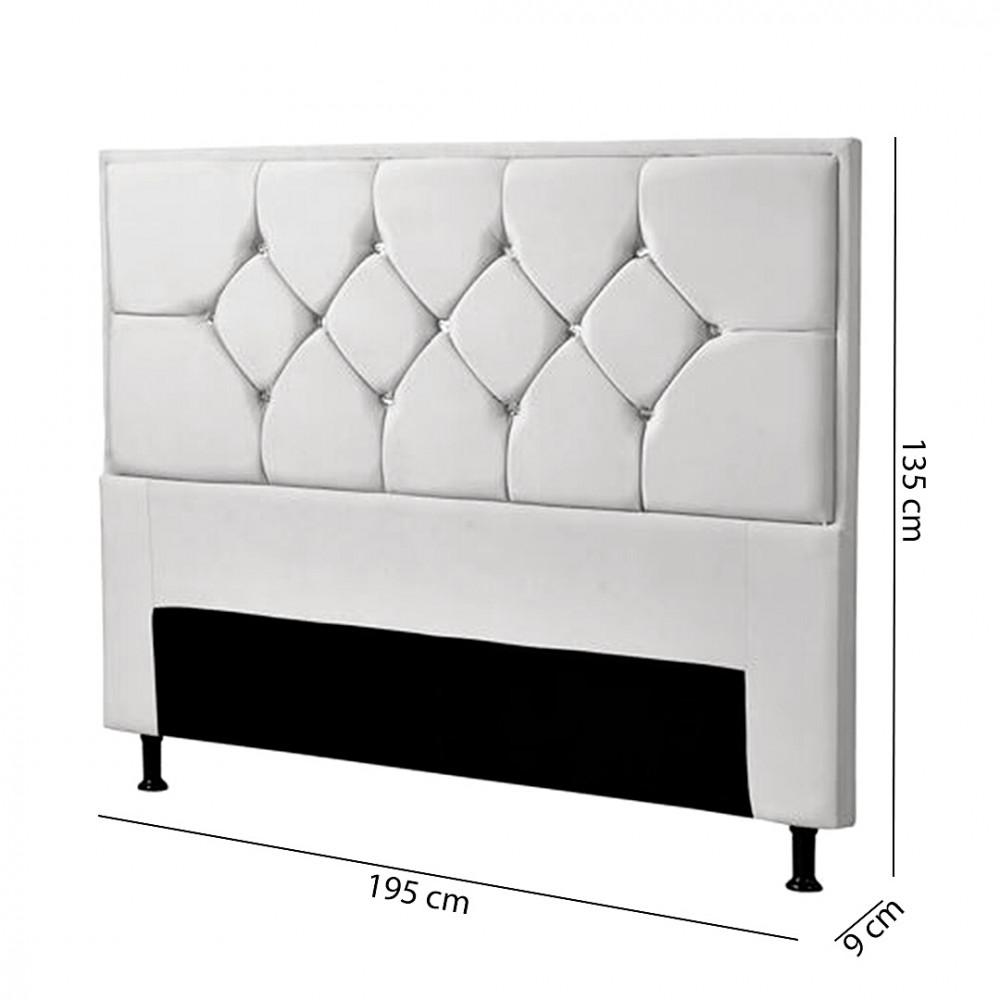 Cabeceira Js Móveis Mali King 195 cm - 2