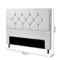 Cabeceira Js Móveis Mali King 195 cm - 2