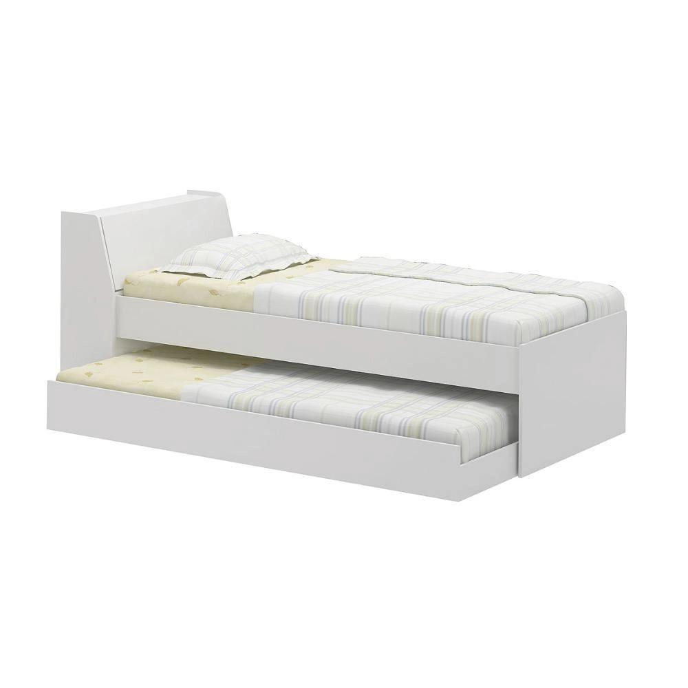 Cama Ditália Móveis Solteiro Bicama BB-28 - 2