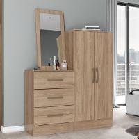 Cômoda 2 Portas 3 Gavetas com Espelho Henn - 1