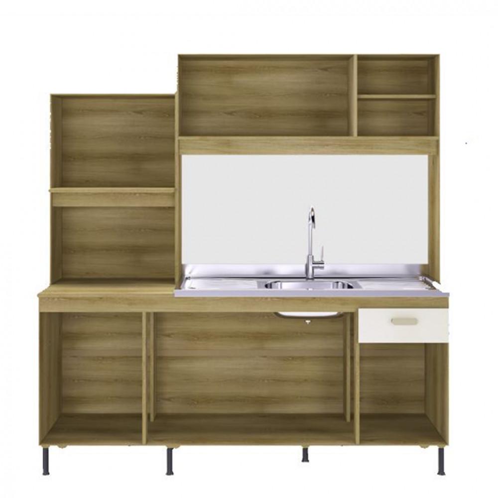 Cozinha Indekes Sevilha 6 Portas 1 Gaveta Sem Tampo 1,82M 6170 6170-1-768 - 2