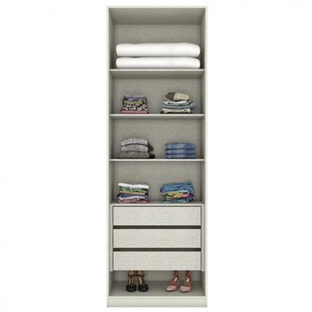 Guarda Roupa Henn Selleto 2 Portas 3 Gavetas Sem Espelho MC03 SD. MC03-133 - 2