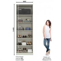 Guarda Roupa Henn 2 Portas Com Cabideiro - 4