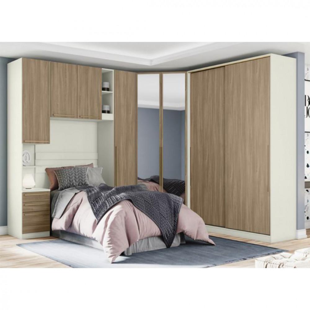 Guarda Roupa Henn Seletto 2 Portas Com Espelho - 5