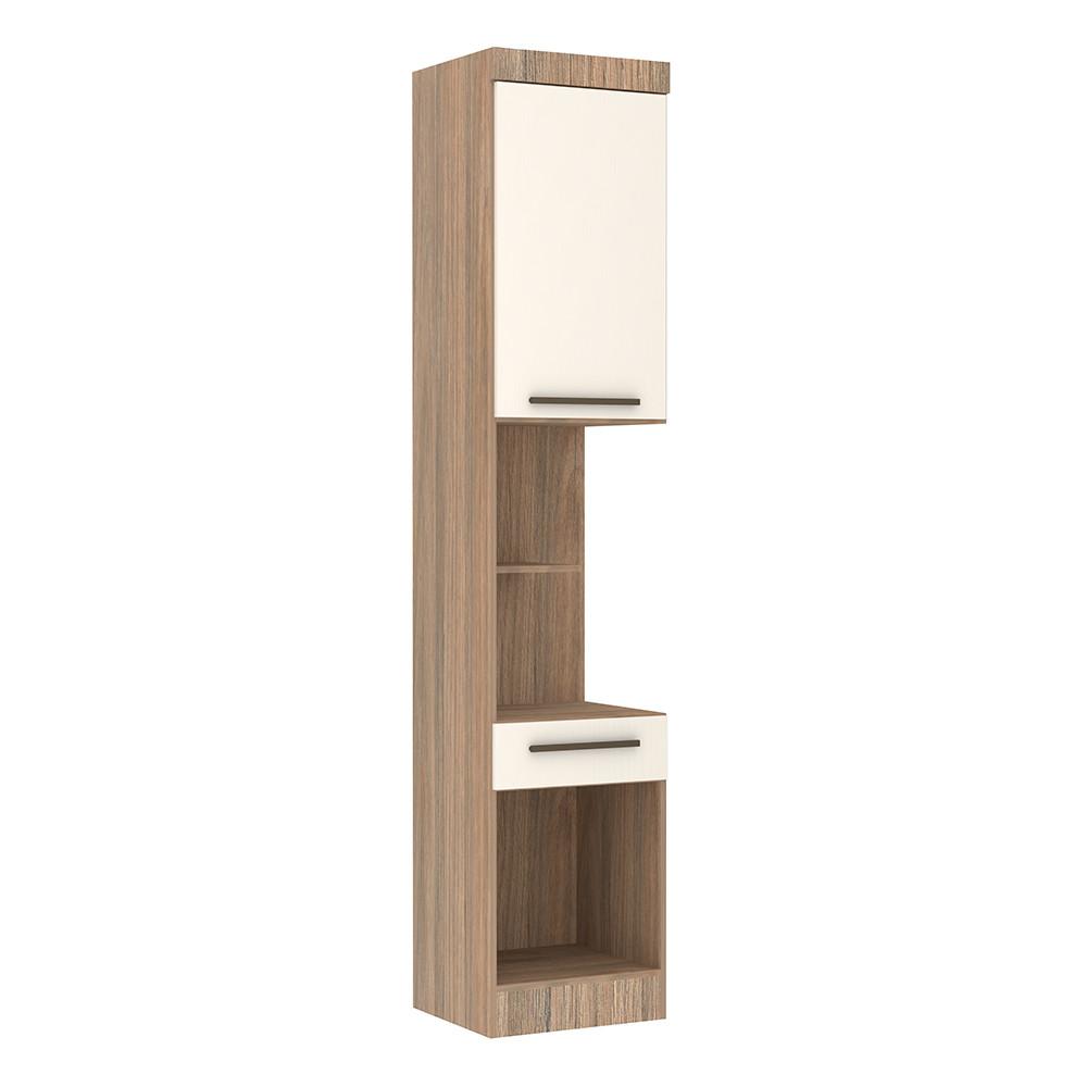 Guarda Roupa Modulado Mesa de Cabeceira Alta 1 Porta 1 Gaveta 45cm Slim Luciane Móveis - 1