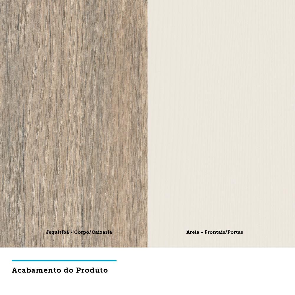 Guarda Roupa Modulado Mesa de Cabeceira Alta 1 Porta 1 Gaveta 45cm Slim Luciane Móveis - 6