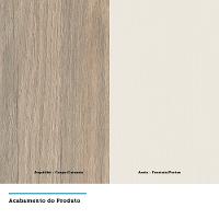 Guarda Roupa Modulado Mesa de Cabeceira Alta 1 Porta 1 Gaveta 45cm Slim Luciane Móveis - 6