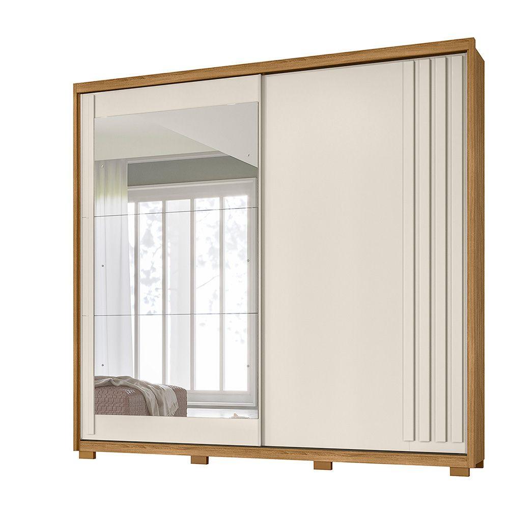 Guarda Roupa Moval Dhara 2 Portas Deslizantes Com 3 Espelhos - 2