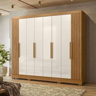 Guarda Roupa Moval Diplomata 8 Portas 4 Gavetas Sem Espelho