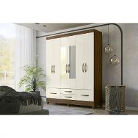 Guarda Roupa Moval Ibiza 6 Portas 4 Gavetas Com Espelho - 1