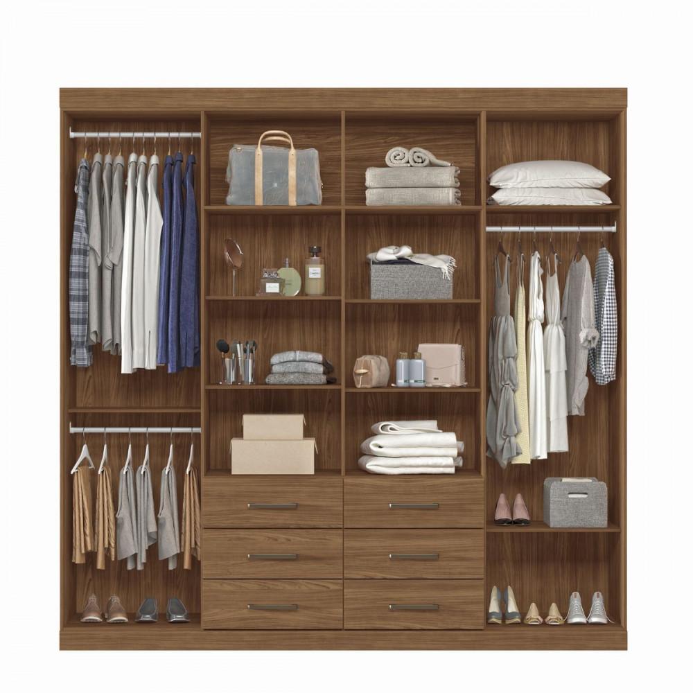 Guarda Roupa Santos Andirá Liverpool Casal 8 Portas 9 Prateleiras - 3