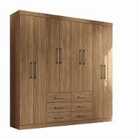 Guarda Roupa Santos Andirá Liverpool Casal 8 Portas 9 Prateleiras - 1