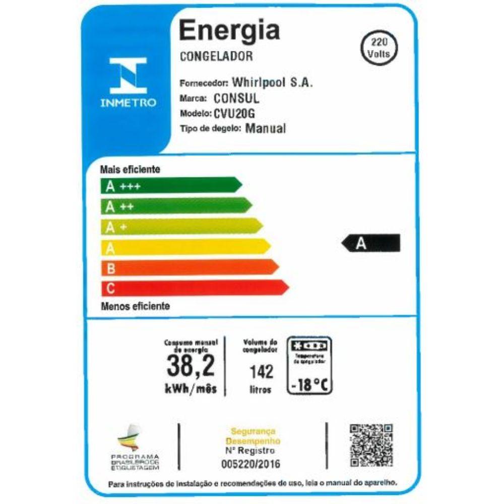 Freezer Vertical Cvu20 142 Litros Consul - 7