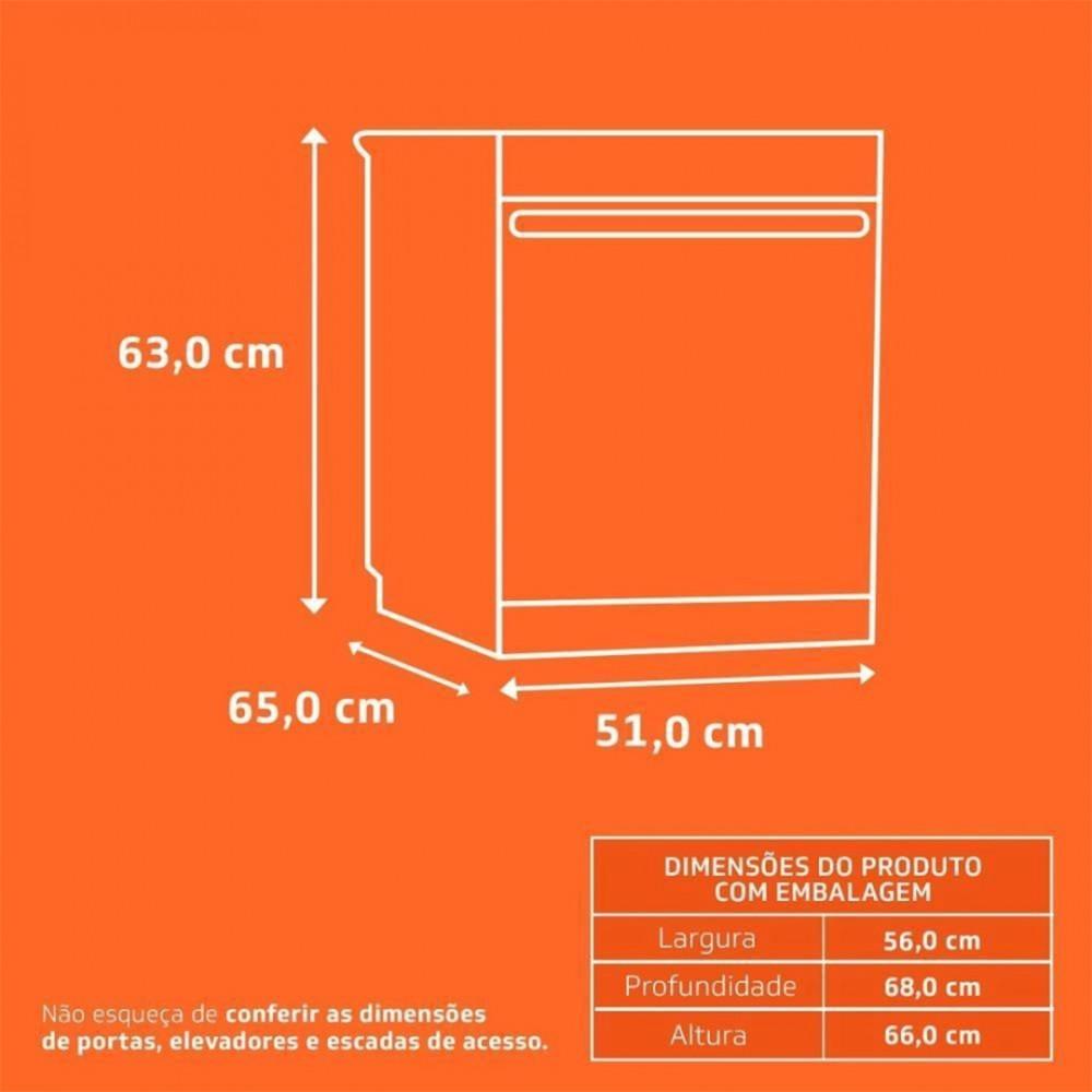 Lava Louça Brastemp 8 Serviços 5 Programas De Lavagem BLF08BBBNA - 7