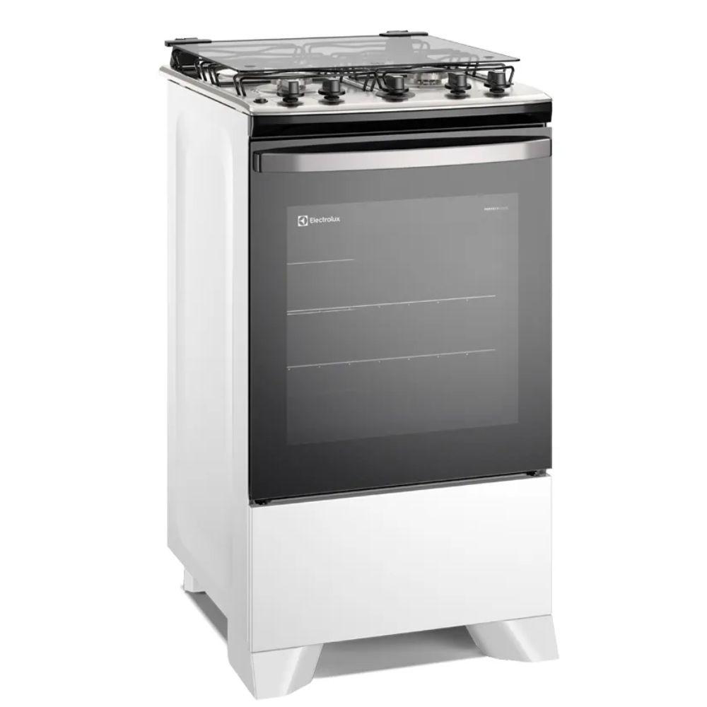 Fogão 4 bocas de piso Electrolux Branco Efficient com Mesa Inox PerfectCook e VaporBake - 2