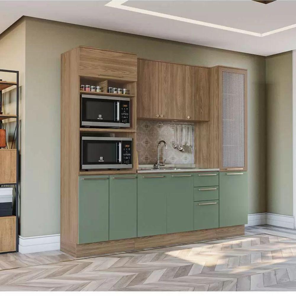 Paneleiro Duplo 70cm 2 Fornos 3 portas Botanic Kappesberg - 4