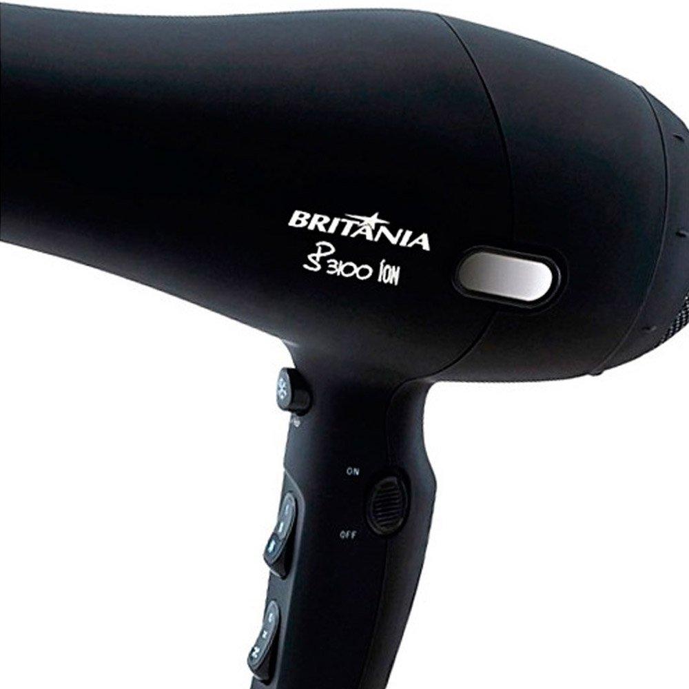 Secador de Cabelos Britânia SP3100 com 1800W 2 Velocidades 3 Temperaturas - 5