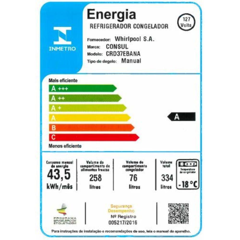 Refrigerador Consul Duplex 334 Litros Cycle Defrost CRD37 - 4
