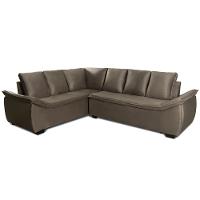 Sofá de Canto 6 Lugares Alphaville Siena Móveis Veludo Elefante - 2