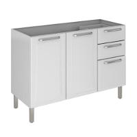 Balcão Itatiaia 3 Portas 2 Gavetas sem Tampo Tarsila IG3G2-120 - 1