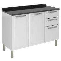 Balcão Tarsila 3 Portas 2 Gavetas com Tampo Itatiaia - 1