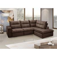 Sofá Solar Campus com 2 Lugares Direito e Chaise Esquerdo Gralha Azul - 2