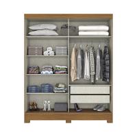 Guarda Roupa Henn 2 Portas Correr Com Espelho - 3