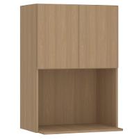 Armário Aéreo Slim 2 portas com nicho para Micro Luciane 60cm - 1