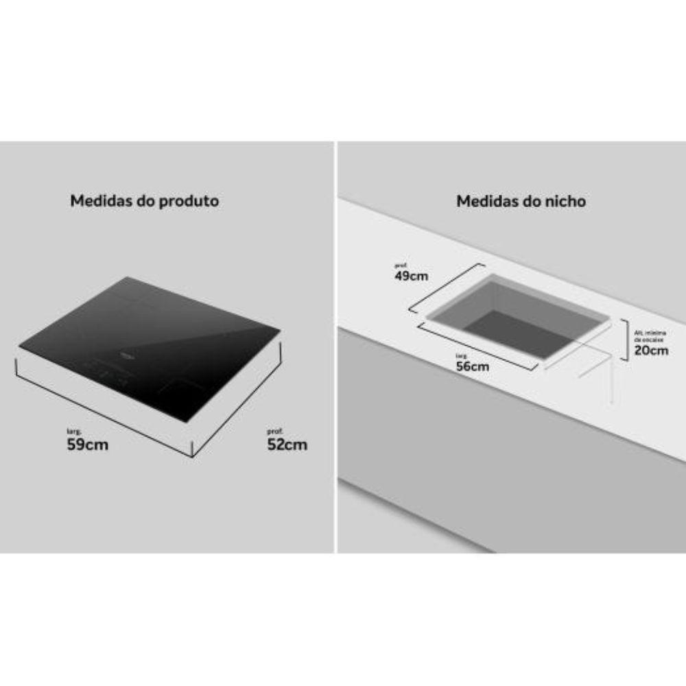 Cooktop Dako Supreme 4 Bocas Indução - 3