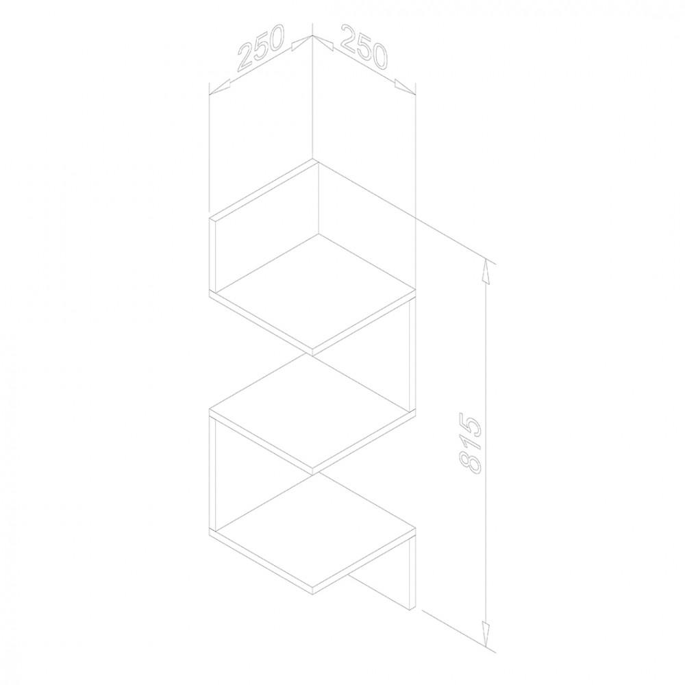 Nicho De Canto Movelbento Suspenso AM3079 - 3